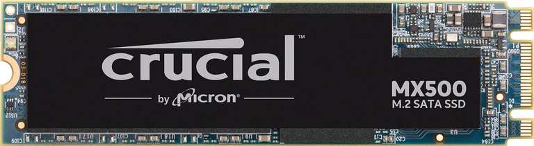 Crucial MX500 CT500MX500SSD4 500GB (3D NAND, SATA, M.2 Type 2280SS, Internal SSD) + 5 year warranty - £48.79 @ Amazon Germany