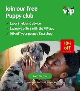 Download Pets@Home VIP Club App and get a free 2kg bag of Puppy food + More (50% off first puppy food, FREE Puppy training pads etc.)