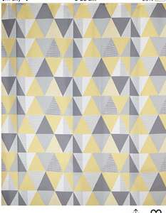 Geometric Print Shower Curtain £1.50 Asda George free Click & Collect