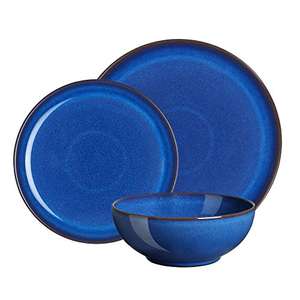 Denby 12-Piece Stoneware Imperial Breakfast Plate & Bowl Set, Blue £88 @ Amazon