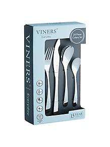 Viners Eclipse 24 Piece Cutlery Set - £15.00 with free click and collect @ George Asda. 15 year guarantee