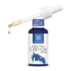Night Time CBD Oil Drops 260mg - £11.47 (£9.18 with student code) delivered @ Healthspan