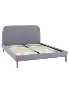 Simba Hybrid® Upholstered Bed Frame with Headboard, King Size, Grey - £279 delivered @ John Lewis & Partners