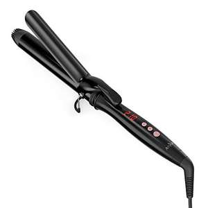Anjou Hair Curling Tongs 1.25 inch, Tourmaline Ceramic Coating, £9.99 with Code and Prime (+ £4.99 Non Prime ) @ Sunvalleytek-UK / Amazon.