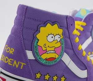 The Simpsons Lisa 4 President vans now £45 + £3.50 at Office Shoes