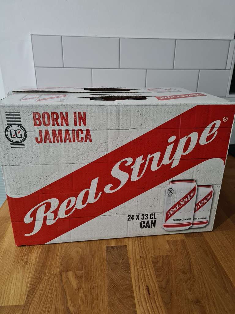 24 cans of Red Stripe £10 at Aldi (Holmes Chapel)