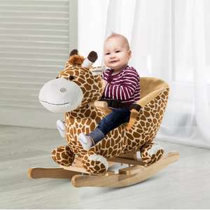 Animal Baby Rocking Horse Children Toy Seat Rocker Giraffe w/ 32 Songs Ride Wood £58.99 @ eBay 2011homcom