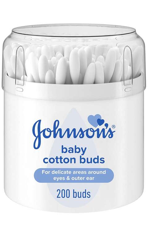 Johnson's Baby Cotton Buds, Pack of 200 £0.85 delivered with Prime / +£4.49 Non Prime @ Amazon