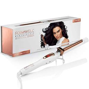 Formawell X Kendall Jenner Gold Pro Curling Tong Wand Iron - £19.99 (+£4.49 Non-Prime) @ Amazon