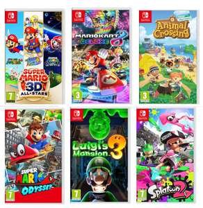 Nintendo Switch: Super Mario 3D All-Stars/Super Mario Odyssey/Mario Kart 8 Deluxe/Animal Crossing/Luigi's Mansion 3 - £31.99 W/Code @ Currys