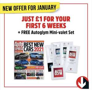 6 copies of Auto Express Magazine and Autoglym Mini-valet Set for £1 delivered @ Magazine Subscriptions (Three PM Ltd)