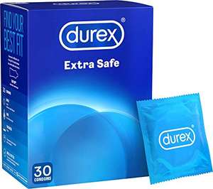 Durex Extra Safe Condoms, Pack of 30 - £10.99 Prime / +£4.49 non Prime @ Amazon