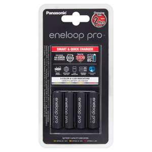 Panasonic Eneloop Pro LED Charger & Pro AA Batteries £29.32 @ Ocado (+ delivery / minimum basket charges apply)