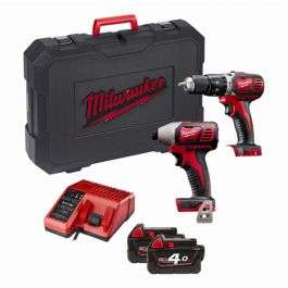 Milwaukee M18BPP2C-402 18v Twin Pack 4.0Ah Kit £229.99 at MyToolShed