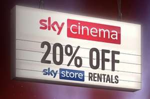 Sky Cinema customers get 20% off Sky Store Rentals