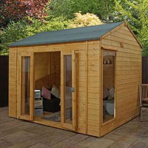 Mercia Large 10 x 8 Garden Summerhouse - Vermont £879.97 + £14.99 delivery at Furniture123