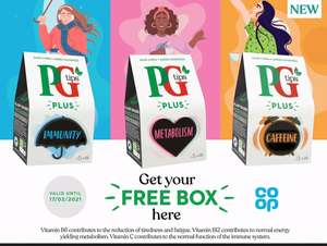 FREE Box of PG Tips Plus Tea with voucher at Co-Op