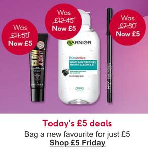 Boots £5 Friday Flash sale - toothbrush heads, Lee Stafford, No 7 beauty products, Gillette, soap and glory, Olay, Barry M - £3.50 delivery