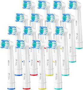Milos for Braun Oral B Toothbrush Head Replacement - Pack of 16 Lightning Deal - £6.99 (+£4.49 NP) @ Amazon - Sold by Sasana Retail / FBA