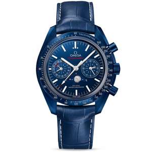 OMEGA OMEGA SPEEDMASTER 44.25MM BLUE CERAMIC & DIAL MOONPHASE Chronograph Watch £7785 at Berry's Jewellers