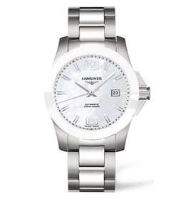 Longines Conquest L3.657.4.86.6 Automatic 41mm Watch Mother of Pearl dial £750 @ Banks Lyon
