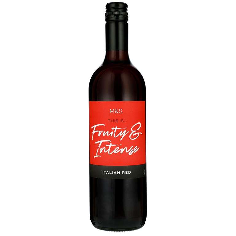 This is Italian red wine 75cl £2.68 12.5% 750ml Marks and Spencer instore