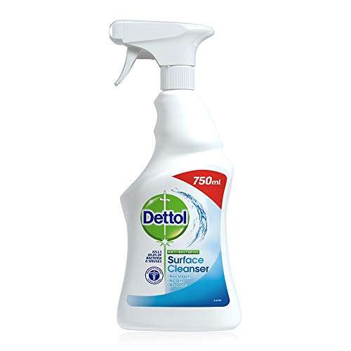 Dettol Antibacterial Surface Cleanser Spray 750 ml (Packaging May Vary) £1.50 (+£4.49 Non Prime) @ Amazon