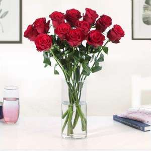 The 12 Red Roses bouquet only £16 (with code) delivery £2.99 via App @ Moonpig