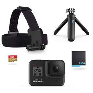 GoPro HERO8 Black Bundle - Including Shorty, Headstrap, Spare Battery & 32GB Micro SD - £299.99 delivered at Amazon