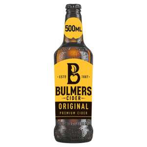 Bulmers Original Cider 500ml for £1 (+ Delivery Charge / Minimum Spend Applies) at Sainsburys
