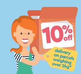 Get 10% off delivery on parcels over 2kg until 14th March 2021 @ Hermes