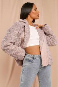 £15 for this oversized Teddy Fleece Jacket £15 + £2.99 delivery @ Miss pap