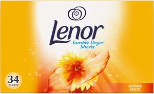 Lenor Summer Breeze Tumble Dryer Sheets 34 pack £1.50 + £5 Delivery @ Wilko