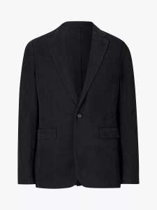 AllSaints 50% off sale at John Lewis & Partners - Vaga Linen Blend Blazer, Washed Black £68