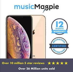 iPhone XS Max - Good, 64GB, Unlocked, Gold or Silver - £299.69 @ Music Magpie eBay