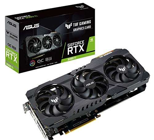 ASUS TUF Gaming NVIDIA GeForce RTX 3060 Ti OC Edition Graphics Card £478.33 inc. Import Duties / Delivery @ Amazon sold by Amazon US.