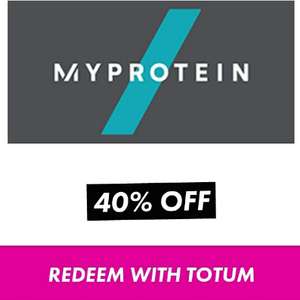 MyProtein - 40% student discount with Totum login