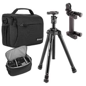 Velbon UT-3AR Vlogging Kit - UT-3AR tripod, Smartphone/GoPro Camera adapter, Tamrac Jazz 45 bag £49 + £5 delivery at CameraWorld