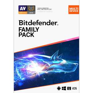 Bitdefender Family Pack 2021 [15-Device, 2-Years] £29.99 @ Computer Active