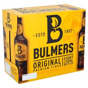 Bulmers Original Apple Cider 8X500ml - £6 (+ Delivery Charges / Min Spend Applies) @ Tesco