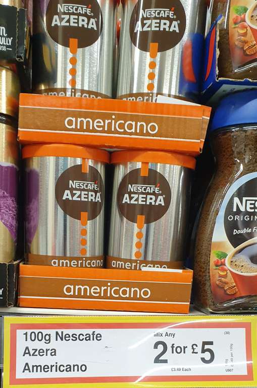 Nescafé AZERA Americano 100g - 2 for £5 at FarmFoods Barrhead