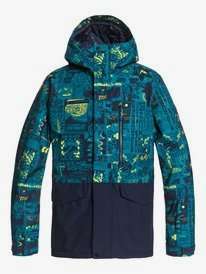 70% Quiksilver snow wear - Jackets from £54 eg Mission Printed Block - Snow Jacket for Men Delivered @ Quiksilver Shop
