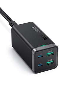 RAVPower 65W PD Charger 4-Port + Free RAVPower 30W 2-Port USB C Plug Charger £35.99 Sold by Sunvalleytek-UK and Fulfilled by Amazon