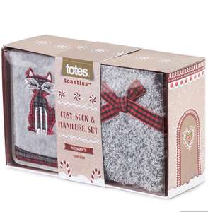 totes Ladies Cosy Socks & Manicure Set Grey Fox £4.99 + £2.95 delivered @ totes