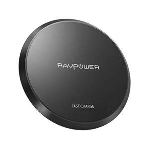 RAVPower Wireless Charger Upgraded Qi-Certified Wireless Charging Pad £8.49 (Prime) + £4.49 (non Prime) sold RAVPower official via Amazon.