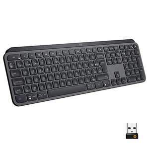 Logitech MX Keys Advanced Illuminated Wireless Keyboard, AZERTY French Layout - Graphite Black - £54.91 @ Amazon