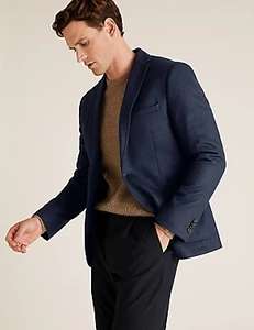 Slim Fit Wool Jersey Blazer, £19 plus £3.50 Delivery @ Marks & Spencer