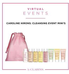 Clarins Virtual ‘Cleansing Masterclass’ - 9 Decent Samples £15 Booking fee at Clarins Shop