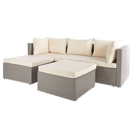 Rattan Effect Corner Sofa Set - £249.99 + £6.99 - online from 04/04