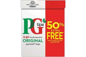 240s PG Tips Tea Bags 4 for £12 @ Farmfoods